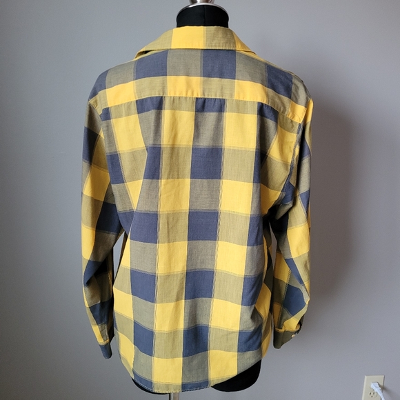 Yellow Diane Von Furstenberg plaid shirt check shirt - Picture 2 of 10